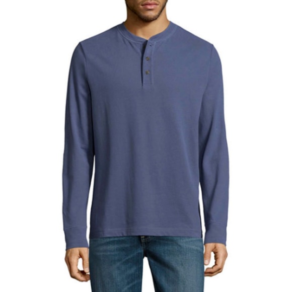 St. John's Bay Other - St. John's Bay Men's Long Sleeve Henley Shirt